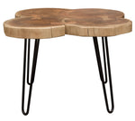 Joss Natural Finish Mango Wood Square Cocktail Table