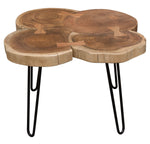 Joss Natural Finish Mango Wood Square Cocktail Table