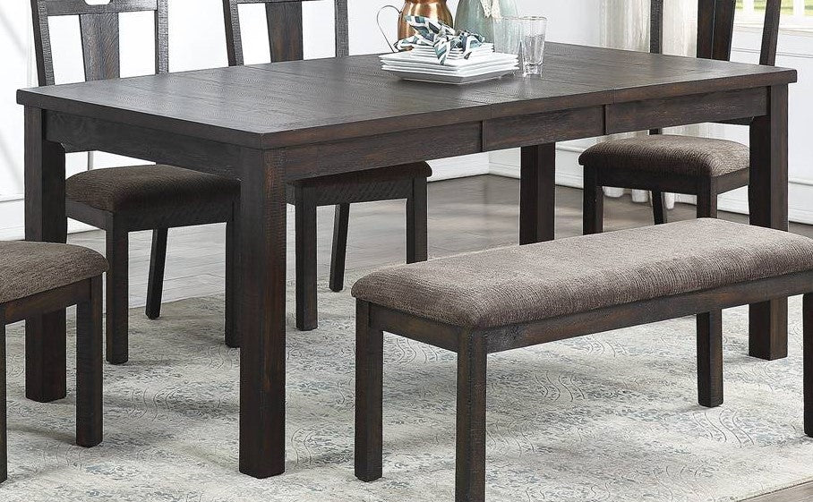 Juliana Brown Wood Rectangular Extendable Dining Table