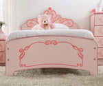 Julianna Pink High Gloss Wood Twin Bed