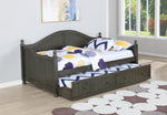 Julie Ann Warm Grey Wood Twin Daybed with Trundle