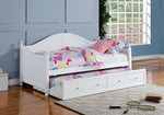 Julie Ann White Wood Twin Daybed with Trundle