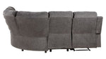 Kalen 5-Pc Gray Chenille Manual Recliner Sectional Sofa