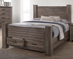 Karen Brown Wood Cal King Bed