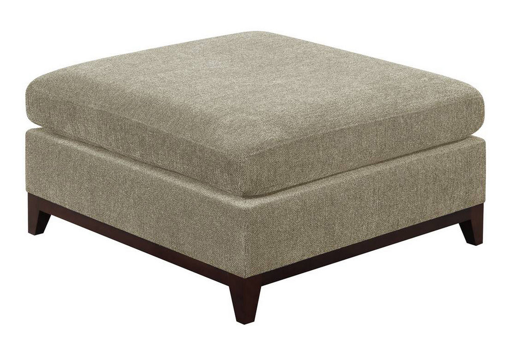 Karla Camel Chenille Ottoman