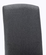 Kate 2 Dark Gray Fabric/Wood Side Chairs