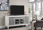 Katia Rustic Gray & Weathered White Wood TV Stand