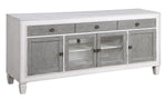 Katia Rustic Gray & Weathered White Wood TV Stand