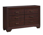 Kauffman 5-Pc Dark Cocoa Wood Cal King Panel Bedroom Set