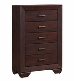 Kauffman 5-Pc Dark Cocoa Wood Cal King Panel Bedroom Set