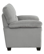 Keighly Gray Textured Fabric Chair