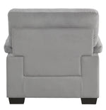 Keighly Gray Textured Fabric Chair