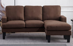 Kelly 2-Pc Brown Reversible Sectional Sofa