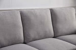 Kelly 2-Pc Light Gray Reversible Sectional Sofa