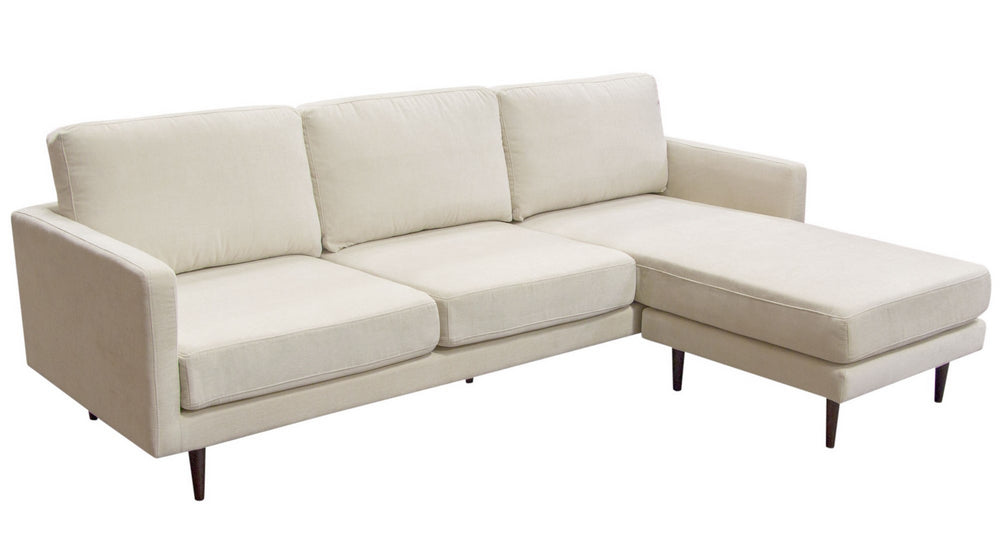 Kelsey Cream Reversible Sectional Sofa (Oversized)