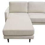 Kelsey Cream Reversible Sectional Sofa (Oversized)