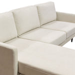 Kelsey Cream Reversible Sectional Sofa (Oversized)