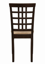 Kelso 2 Tan Fabric/Cappuccino Wood Side Chairs