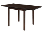 Kelso 3-Pc Cappuccino Wood/Tan Fabric Dining Table Set