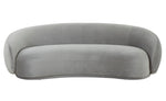 Kendall Modern Light Grey Velvet Sofa (Oversized)