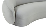 Kendall Modern Light Grey Velvet Sofa (Oversized)