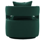 Kennedy Forest Green Velvet Swivel Accent Chair