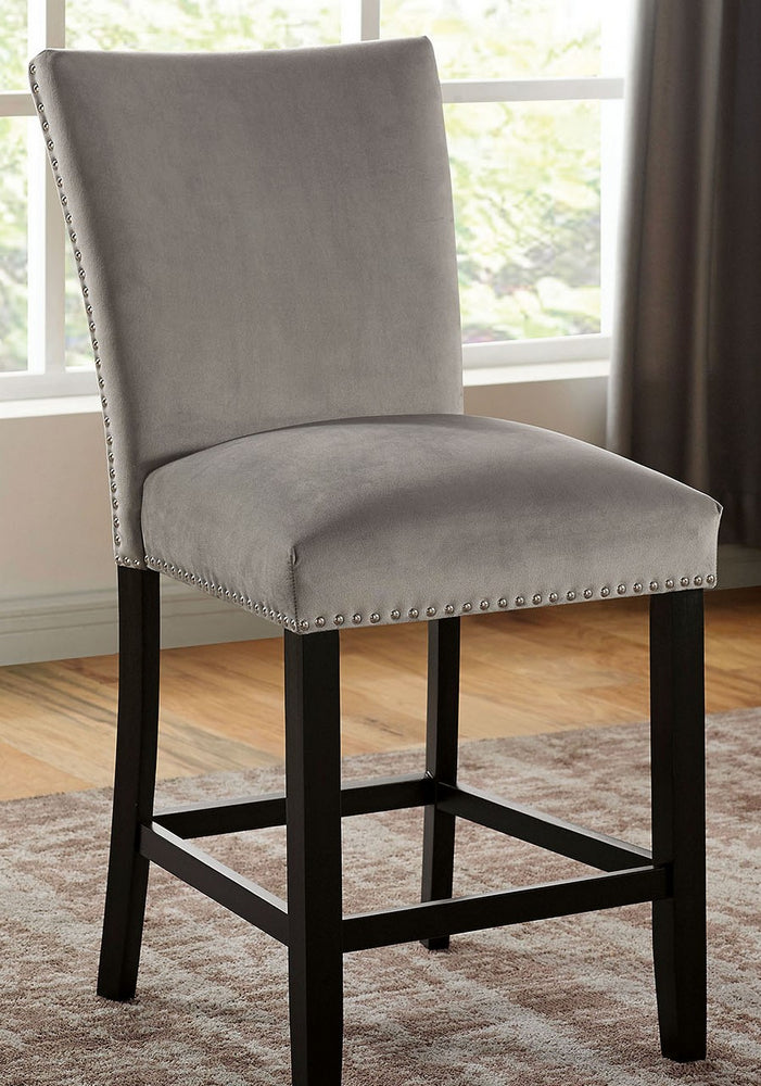 Kian II 2 Light Gray Counter Height Chairs