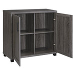 Kora Weathered Grey Wood Accent Cabinet