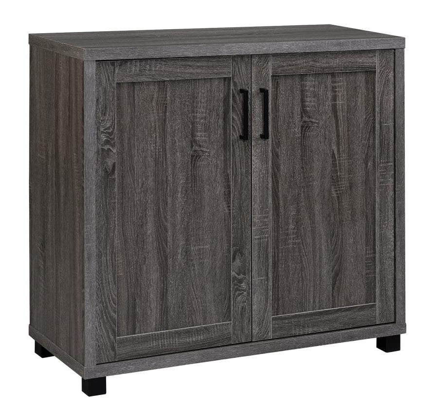 Kora Weathered Grey Wood Accent Cabinet