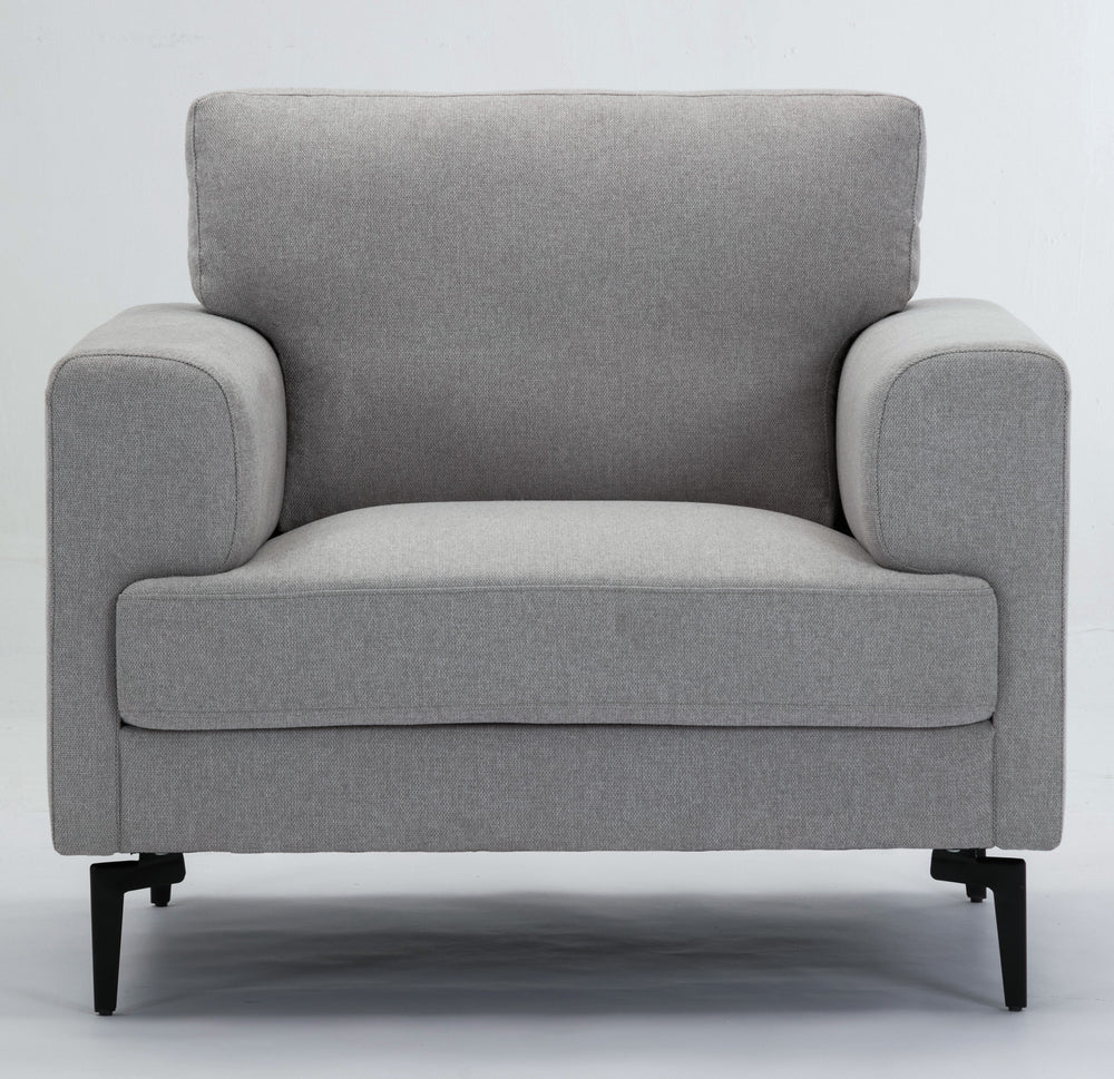 Kyrene Light Gray Linen Chair