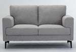 Kyrene Light Gray Linen Loveseat