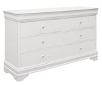 Lana White Wood Dresser with 2 Hidden Drawers