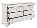 Lana White Wood Dresser with 2 Hidden Drawers