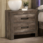 Larissa Natural Tone Wood 2-Drawer Nightstand