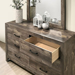 Larissa Natural Tone Wood 6-Drawer Dresser