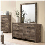 Larissa Natural Tone Wood 6-Drawer Dresser