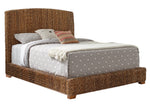 Laughton Amber Banana Leaf Cal King Panel Bed (Oversized)