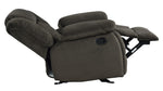 Laurelton Chocolate Fabric Manual Glider Recliner