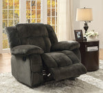 Laurelton Chocolate Fabric Manual Glider Recliner