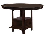 Lavon Espresso Wood Extendable Counter Height Table