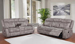 Lawrence 2-Pc Taupe Manual Recliner Sofa Set