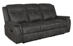 Lawrence 3-Pc Charcoal Manual Recliner Sofa Set