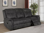 Lawrence Charcoal Manual Recliner Sofa