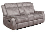 Lawrence Taupe Manual Recliner Loveseat