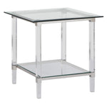 Laxmi Clear Glass/Acryl End Table