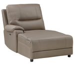 LeGrande 4-Pc Taupe LAF Power Recliner Sectional Sofa