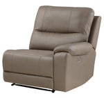 LeGrande 6-Pc Taupe Power Recliner Sectional Sofa