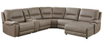 LeGrande 6-Pc Taupe RAF Power Recliner Sectional Sofa