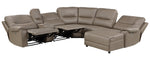 LeGrande 6-Pc Taupe RAF Power Recliner Sectional Sofa