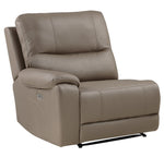 LeGrande 6-Pc Taupe RAF Power Recliner Sectional Sofa